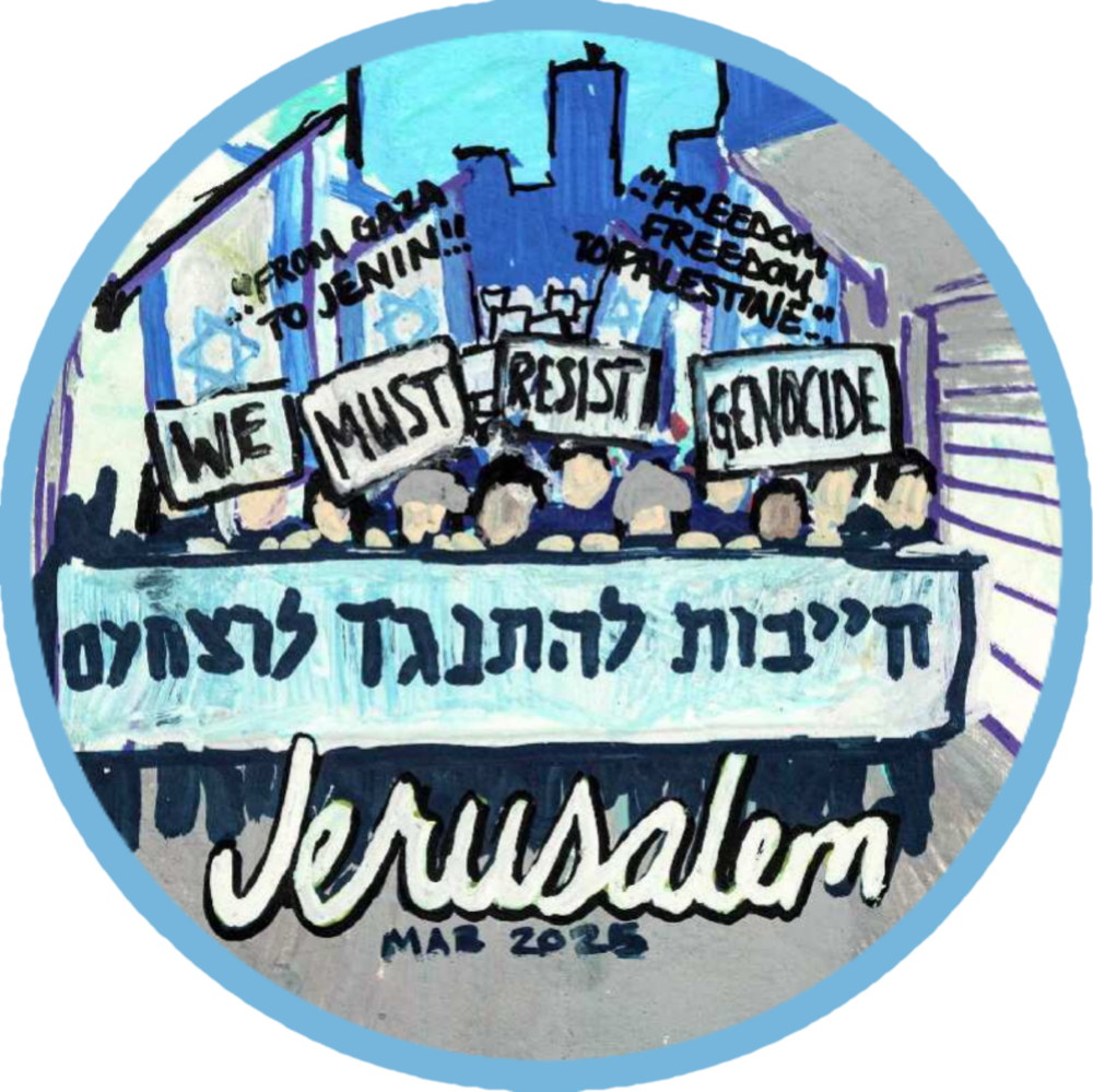 Israeli Protest "We Must Resist Genocide"